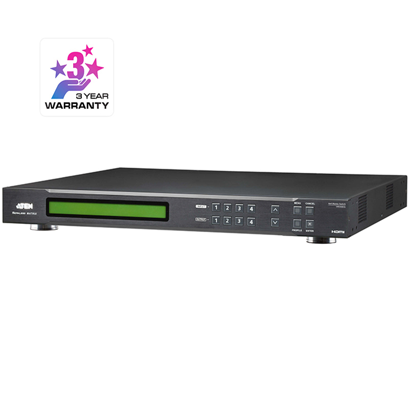 Comutator matrice HDMI 2.0 4×4 seamless, cu functie de videowall, cu scalator incorporat, rezolutie maxima 1080p (1920 x 1080), control RS-232 si TCP/IP, Aten, VM5404HA 1 Comutator matrice HDMI 2.0 4x4 seamless, cu functie de videowall, cu scalator incorporat, rezolutie maxima 1080p (1920 x 1080), control RS-232 si TCP/IP, Aten, VM5404HA