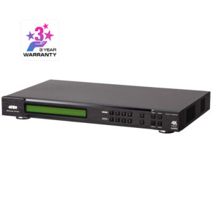 Comutator matrice HDMI 2.0 4×4 seamless, cu functie de videowall, cu scalator incorporat, rezolutie maxima 4K (4096 x 2160 @ 60Hz), control IR, RS-232 si TCP/IP, Aten, VM6404HB 1 Comutator matrice HDMI 2.0 4x4 seamless, cu functie de videowall, cu scalator incorporat, rezolutie maxima 4K (4096 x 2160 @ 60Hz), control IR, RS-232 si TCP/IP, Aten, VM6404HB