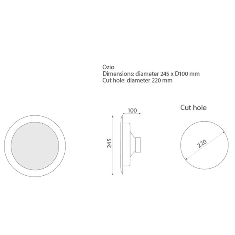 Difuzor de plafon Hi-Fi pentru adresare publica, impedanta 8Ω cu 2 cai, 30 W, 8″, alb, Ozio OZ2GB, Tutondo 2 Difuzor de plafon Hi-Fi pentru adresare publica, impedanta 8Ω cu 2 cai, 30 W, 8″, alb, Ozio OZ2GB, Tutondo - imagine 2
