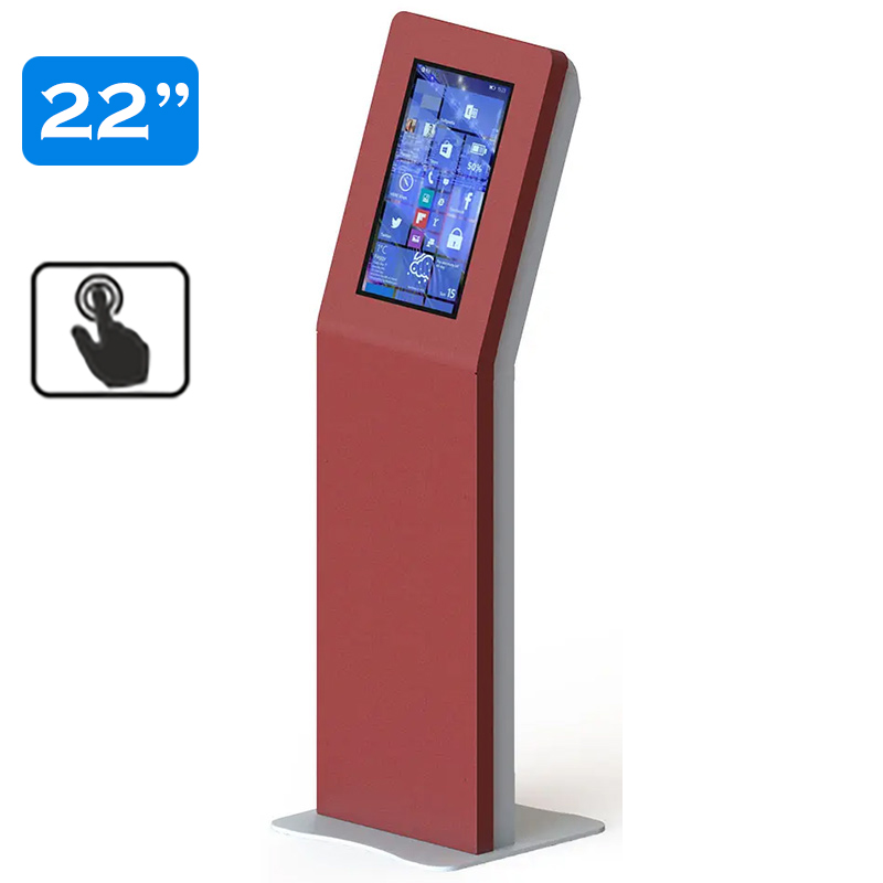Infochioșc | display publicitar interactiv cu ecran tactil pentru semnalizare digitală, multimedia, diagonala 22”/56 cm, rezolutie FullHD (1920 x 1080), luminozitate 250 (cd/m²), 24 / 7, Flora K22FV 1 Infochioșc | display publicitar interactiv cu ecran tactil pentru semnalizare digitală, multimedia, diagonala 22''/56 cm, rezolutie FullHD (1920 x 1080), luminozitate 250 (cd/m²), 24 / 7, Flora K22FV