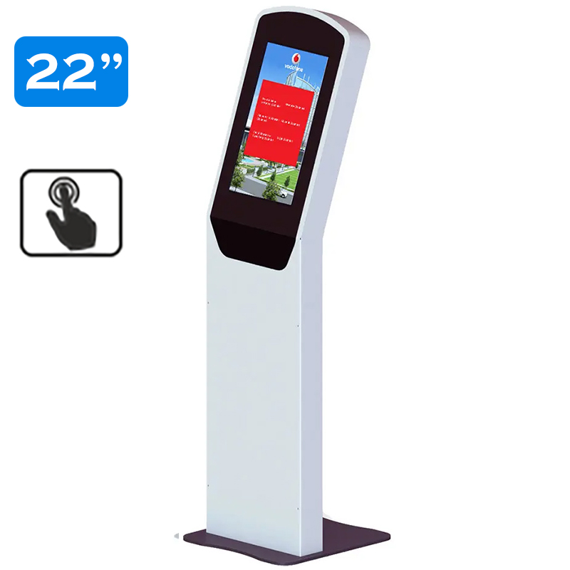 Infochioșc | display publicitar interactiv cu ecran tactil pentru semnalizare digitală, multimedia, diagonala 22”/56 cm, rezolutie FullHD (1920 x 1080), luminozitate 250 (cd/m²), 24 / 7, Stella K22SV 1 Infochioșc | display publicitar interactiv cu ecran tactil pentru semnalizare digitală, multimedia, diagonala 22''/56 cm, rezolutie FullHD (1920 x 1080), luminozitate 250 (cd/m²), 24 / 7, Stella K22SV
