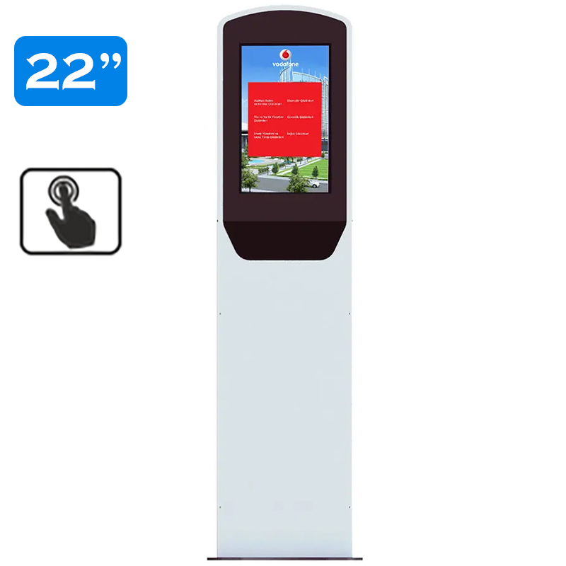 Infochioșc | display publicitar interactiv cu ecran tactil pentru semnalizare digitală, multimedia, diagonala 22”/56 cm, rezolutie FullHD (1920 x 1080), luminozitate 250 (cd/m²), 24 / 7, Stella K22SV 2 Infochioșc | display publicitar interactiv cu ecran tactil pentru semnalizare digitală, multimedia, diagonala 22''/56 cm, rezolutie FullHD (1920 x 1080), luminozitate 250 (cd/m²), 24 / 7, Stella K22SV - imagine 2