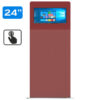 Infochioșc | display publicitar interactiv cu ecran tactil pentru semnalizare digitală, multimedia, diagonala 24”/61 cm, rezolutie FullHD (1920 x 1080), luminozitate 250 (cd/m²), 24 / 7, Flora K24F 1