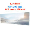 Ecran LED profesional 200 cm x 100 cm, pixel pitch 1.56 mm, diagonala 88”/224 cm, rezolutie 720p (1280 x 640), luminozitate 500 nits, de interior, premium, cu led Nationstar 1