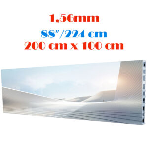 Ecran LED profesional 200 cm x 100 cm, pixel pitch 1.56 mm, diagonala 88”/224 cm, rezolutie 720p (1280 x 640), luminozitate 500 nits, de interior, premium, cu led Nationstar