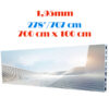 Ecran LED profesional 700 cm x 100 cm, pixel pitch 1.56 mm, diagonala 278”/707 cm, rezolutie 4480 x 640, luminozitate 500 nits, de interior, premium, cu led Nationstar 1