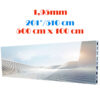Ecran LED profesional 500 cm x 100 cm, pixel pitch 1.95 mm, diagonala 201”/510 cm, rezolutie 2560 x 512, luminozitate 800 nits, de interior, premium, cu led Nationstar 1