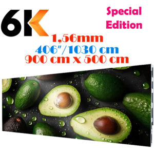 Ecran LED profesional 900 cm x 500 cm, pixel pitch 1.56 mm, diagonala 406”/1030 cm, rezolutie 6K (5760 x 3200), luminozitate 800 nits, de interior, premium, cu led Nationstar