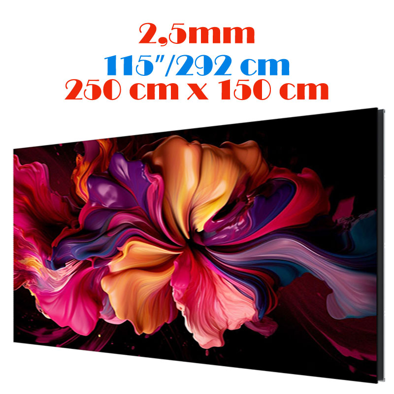 Ecran LED profesional 250 cm x 150 cm, pixel pitch 2.5 mm, diagonala 115”/292 cm, rezolutie 1000 x 600, luminozitate 600/1200 nits, de interior, premium, cu led Nationstar 1 Ecran LED profesional 250 cm x 150 cm, pixel pitch 2.5 mm, diagonala 115”/292 cm, rezolutie 1000 x 600, luminozitate 600/1200 nits, de interior, premium, cu led Nationstar