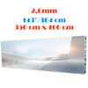 Ecran LED profesional 350 cm x 100 cm, pixel pitch 2.6 mm, diagonala 143”/364 cm, rezolutie 1344 x 384, luminozitate 800 nits, de interior, premium, cu led Nationstar 1