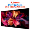 Ecran LED profesional 400 cm x 250 cm, pixel pitch 2.6 mm, diagonala 186”/472 cm, rezolutie 1536 x 960, luminozitate 800 nits, de interior, premium, cu led Nationstar 1
