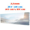 Ecran LED profesional 500 cm x 100 cm, pixel pitch 2.6 mm, diagonala 201”/510 cm, rezolutie 1920 x 384, luminozitate 800 nits, de interior, premium, cu led Nationstar 1