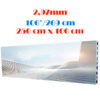 Ecran LED profesional 250 cm x 100 cm, pixel pitch 2.97 mm, diagonala 106”/269 cm, rezolutie 840 x 336, luminozitate 800 nits, de interior, premium, cu led Nationstar 1
