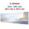 Ecran LED profesional 300 cm x 100 cm, pixel pitch 2.97 mm, diagonala 124”/316 cm, rezolutie 1008 x 336, luminozitate 800 nits, de interior, premium, cu led Nationstar 1
