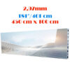 Ecran LED profesional 450 cm x 100 cm, pixel pitch 2.97 mm, diagonala 181”/461 cm, rezolutie 1512 x 336, luminozitate 800 nits, de interior, premium, cu led Nationstar 1