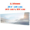 Ecran LED profesional 500 cm x 100 cm, pixel pitch 2.97 mm, diagonala 201”/510 cm, rezolutie 1680 x 336, luminozitate 800 nits, de interior, premium, cu led Nationstar 1