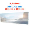Ecran LED profesional 700 cm x 100 cm, pixel pitch 2.97 mm, diagonala 278”/707 cm, rezolutie 2352 x 336, luminozitate 800 nits, de interior, premium, cu led Nationstar 1