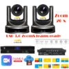Pachet doua camere 4K de conferinta cu urmarire automata a vorbitorului, 20 x zoom optic, USB, HDMI, 3G-SDI, LAN, cu streaming online live, inregistrare & stocare, procesor cu functie de videoconferinta, VIS-CDC-20-4K/CATC-B/CRS05-B, Vissonic 1