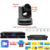Pachet camera FullHD de conferinta cu urmarire automata a vorbitorului, 20 x zoom optic, USB, HDMI, 3G-SDI, LAN, cu streaming online live, inregistrare & stocare, procesor cu functie de videoconferinta, VIS-CDC-H20/CATC-B/CRS02-B, Vissonic 1