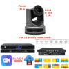 Pachet camera FullHD de conferinta cu urmarire automata a vorbitorului, 30 x zoom optic, USB, HDMI, 3G-SDI, LAN, cu streaming online live, inregistrare & stocare, procesor cu functie de videoconferinta, VIS-CDC-H30/CATC-B/CRS02-B, Vissonic 1