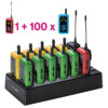 Pachet sistem digital full-duplex interactiv pentru interpretare, in frecventa UHF cu maxim 22 de canale, pana la 150 metri transmisie, ultrausor, bidirectional cu 100 de receptoare TG 30R, 1 transmiter TG 30T si 4 statii de incarcare cu 24 de sloturi C24, Okayo 1