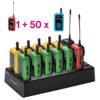 Pachet sistem digital full-duplex interactiv pentru interpretare, in frecventa UHF cu maxim 22 de canale, pana la 150 metri transmisie, ultrausor, bidirectional cu 50 de receptoare TG 30R, 1 transmiter TG 30T si 2 statii de incarcare cu 24 de sloturi C24, Okayo 1