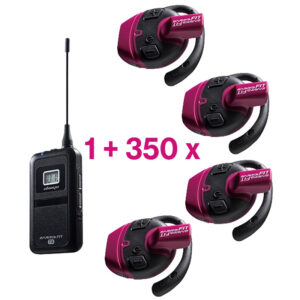 Pachet sistem de ghidare | tur ghidat live in frecventa UHF cu maxim 50 de canale, pana la 90 metri transmisie, ultrausor, unidirectional cu 350 de receptoare FT1, 1 transmiter FT1T si 15 statii de incarcare cu 24 de sloturi C222, Okayo 1 Pachet sistem de ghidare | tur ghidat live in frecventa UHF cu maxim 50 de canale, pana la 90 metri transmisie, ultrausor, unidirectional cu 350 de receptoare FT1, 1 transmiter FT1T si 15 statii de incarcare cu 24 de sloturi C222, Okayo