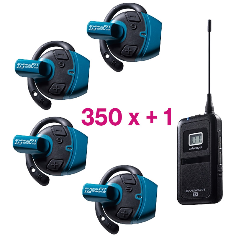 Pachet sistem de ghidare | tur ghidat live in frecventa UHF cu maxim 50 de canale, pana la 90 metri transmisie, ultrausor, unidirectional cu 350 de receptoare FT1, 1 transmiter FT1T si 15 statii mobile de incarcare cu 24 de sloturi CHG-222, Okayo 1 Pachet sistem de ghidare | tur ghidat live in frecventa UHF cu maxim 50 de canale, pana la 90 metri transmisie, ultrausor, unidirectional cu 350 de receptoare FT1, 1 transmiter FT1T si 15 statii mobile de incarcare cu 24 de sloturi CHG-222, Okayo