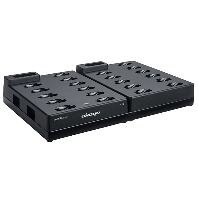 Pachet sistem de ghidare | tur ghidat live in frecventa UHF cu maxim 50 de canale, pana la 90 metri transmisie, ultrausor, unidirectional cu 250 de receptoare FT1, 1 transmiter FT1T si 10 statii de incarcare cu 24 de sloturi C222, Okayo 6 Pachet sistem de ghidare | tur ghidat live in frecventa UHF cu maxim 50 de canale, pana la 90 metri transmisie, ultrausor, unidirectional cu 250 de receptoare FT1, 1 transmiter FT1T si 10 statii de incarcare cu 24 de sloturi C222, Okayo - imagine 6