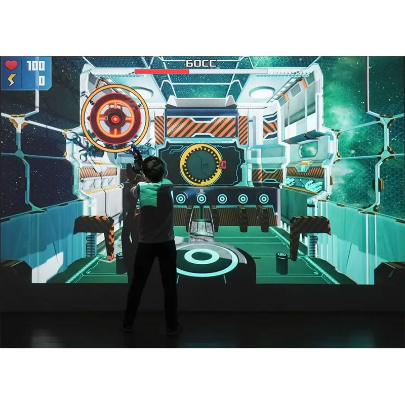 Joc interactiv de tragere pe perete cu proiecție 3D și lasere, galerie de tir interactivă Astro Blaster 8 Joc interactiv de tragere pe perete cu proiecție 3D și lasere, galerie de tir interactivă Astro Blaster - imagine 8
