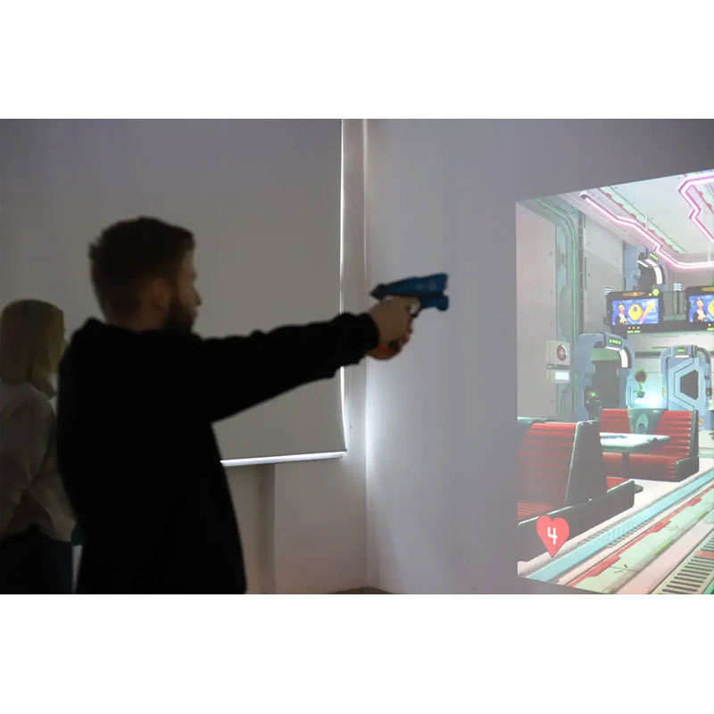 Joc interactiv de tragere pe perete cu proiecție 3D și lasere, galerie de tir interactivă Astro Blaster 5 Joc interactiv de tragere pe perete cu proiecție 3D și lasere, galerie de tir interactivă Astro Blaster - imagine 5