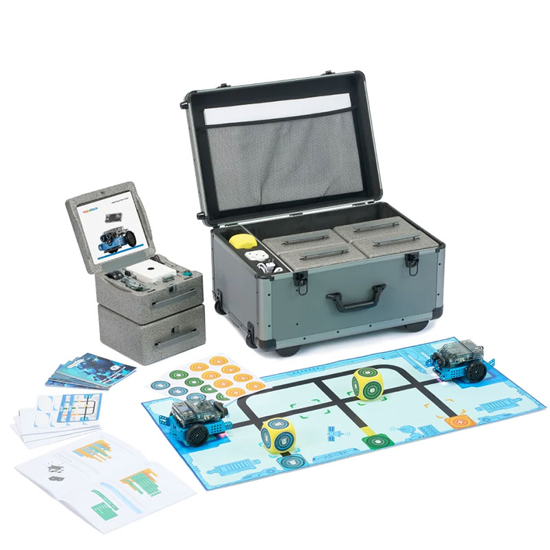 Kit robotic de programare în educație STEM pentru învățarea prin inteligență artificială Makeblock mBot2, pachet classroom 1 Kit robotic de programare în educație STEM pentru învățarea prin inteligență artificială Makeblock mBot2, pachet classroom