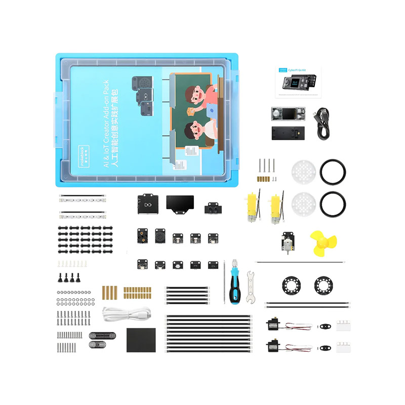 Kituri electronice educaționale pentru începători, pentru a învăța programarea Makeblock CyberPi Go 10 Kituri electronice educaționale pentru începători, pentru a învăța programarea Makeblock CyberPi Go - imagine 10