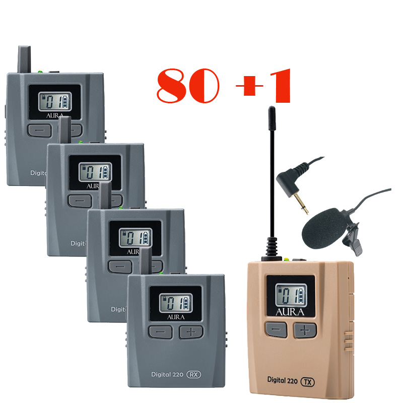 Pachet sistem digital interactiv pentru sistem de ghidare | tur ghidat live in frecventa UHF cu maxim 48 de canale, pana la 120 metri transmisie, ultrausor, bidirectional cu 80 de receptoare AGD-220R, 1 transmiter AGD-220T, versiunea economica, Okayo 1 Pachet sistem digital interactiv pentru sistem de ghidare | tur ghidat live in frecventa UHF cu maxim 48 de canale, pana la 120 metri transmisie, ultrausor, bidirectional cu 80 de receptoare AGD-220R, 1 transmiter AGD-220T, versiunea economica, Okayo