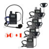 Pachet sistem digital pentru sistem de ghidare | tur ghidat live in frecventa 2.4 Ghz cu maxim 50 de canale, pana la 150 metri transmisie, ultrausor, unidirectional cu 50 de receptoare TG 100RX, 1 transmiter TG 100TX cu sistem de incarcare si transport, Karma 1 sistem ghidare 2.4 GHz 50 receptoare tg100rx avi systems