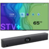 Pachet videoconferinta cu display pentru prezentare Newline STV 65, diagonala 65″, rezolutie 4K UHD, Android 14 si camera videoconferinta all-in-one cu urmarire inteligenta AI, ePTZ, rezolutie 4K, 5 x zoom digital, compatibila cu Zoom Rooms si Teams Rooms, UVC40 E2, Yealink 1 display 65 inch videoconferință 4k avi systems romania
