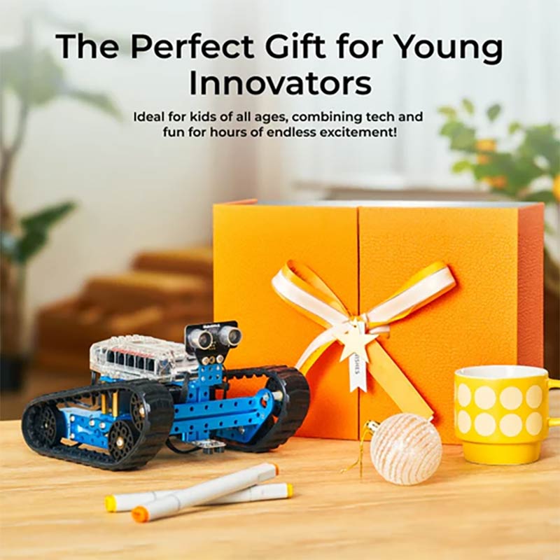 Robot educational programabil | de codare Makeblock mBot2 Ranger Kit de construire a roboților 3 în 1 pentru învățarea roboticii, ingineriei, programării 7 Robot educational programabil | de codare Makeblock mBot2 Ranger Kit de construire a roboților 3 în 1 pentru învățarea roboticii, ingineriei, programării - imagine 7
