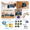 Robot educational programabil | de codare Makeblock mBot2 Rover Kit: Robot emo interactiv pentru copii, pentru învățarea programării și joacă în aer liber 2