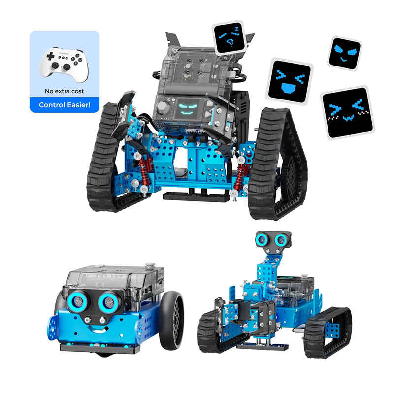 Robot educational programabil | de codare Makeblock mBot2 Rover Kit: Robot emo interactiv pentru copii, pentru învățarea programării și joacă în aer liber 1 Robot educational programabil | de codare Makeblock mBot2 Rover Kit: Robot emo interactiv pentru copii, pentru învățarea programării și joacă în aer liber