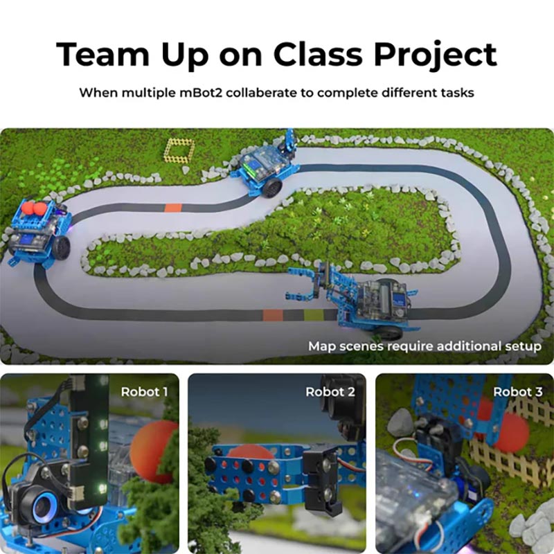 Robot educational programabil | de codare Makeblock mBot2 Smart World 3-in-1 Add-on Pack 9 Robot educational programabil | de codare Makeblock mBot2 Smart World 3-in-1 Add-on Pack - imagine 9
