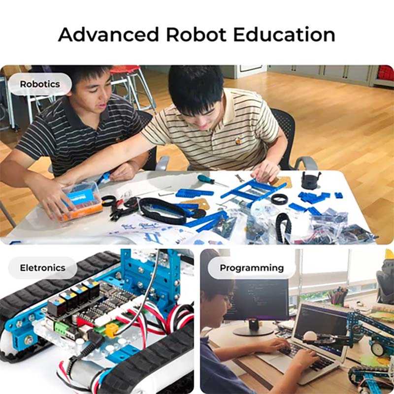 Robot educational programabil | de codare Makeblock mBot2 Ultimate Kit de construire a roboților 10 în 1 pentru învățarea roboticii, ingineriei, programării 9 Robot educational programabil | de codare Makeblock mBot2 Ultimate Kit de construire a roboților 10 în 1 pentru învățarea roboticii, ingineriei, programării - imagine 9