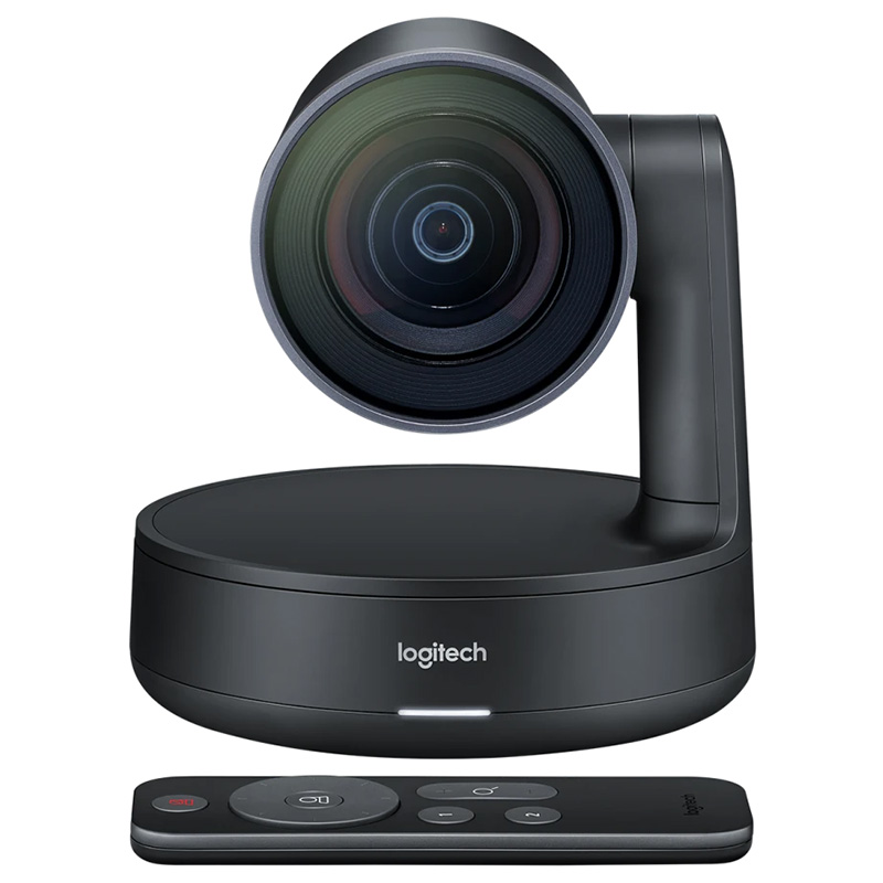 Camera pentru videoconferinta, PTZ, rezolutie 4K, 15 x Ultra HD zoom, certificata Microsoft Teams Rooms si Zoom Rooms, USB, Logitech Rally 1 Logitech Rally camera videoconferinta 4K PTZ