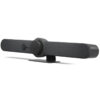 Camera pentru videoconferinta all-in-one, PTZ, rezolutie 4K, 15 x HD zoom, certificata Microsoft Teams Rooms si Zoom Rooms, Logitech Rally Bar graphite 3
