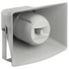 Difuzor tip goarna pentru adresare publica, de exterior, cu transformator 100V cu 2 cai, 60W, IP66, 6”, alb, IT-400TW, Monacor 1 difuzor goarnă exterior 100v audio profesional avi systems romania