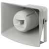 Difuzor tip goarna pentru adresare publica, de exterior, cu transformator 100V cu 2 cai, 60W, IP66, 6”, alb, IT-400TW, Monacor 2
