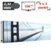 Ecran LED profesional 8 m x 3 m, pixel pitch 2.97 mm, diagonala 336”/854 cm, rezolutie 2K (2688 x 1008), luminozitate 5.000 nits, de exterior, premium, cu led Nationstar 1