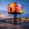 Ecran LED profesional 8 m x 3 m, pixel pitch 2.97 mm, diagonala 336”/854 cm, rezolutie 2K (2688 x 1008), luminozitate 5.000 nits, de exterior, premium, cu led Nationstar 2