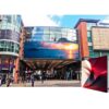 Ecran LED profesional 8 m x 3 m, pixel pitch 2.97 mm, diagonala 336”/854 cm, rezolutie 2K (2688 x 1008), luminozitate 5.000 nits, de exterior, premium, cu led Nationstar 3