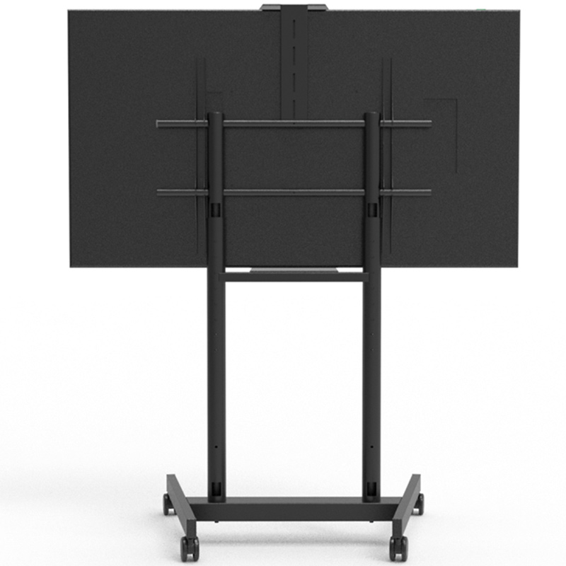 Stand pentru monitor/TV, de podea, cu roti, suport pentru camera si polita, diagonale 55″-86″, maxim 90 kg, OMB Caravel 2.100 07194, negru 3 Stand pentru monitor/TV, de podea, cu roti, suport pentru camera si polita, diagonale 55"-86", maxim 90 kg, OMB Caravel 2.100 07194, negru - imagine 3