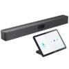 Camera profesionala pentru videoconferinta all-in-one cu urmarire inteligenta AI, rezolutie 4K, 8 x zoom, pentru Zoom Rooms si Teams Rooms, Meetingbar A50 si panou de colaborare pentru săli de ședințe de 10.1” cu touch si Android 13, CTP25, Yealink 1 sistem videoconferinta Yealink A50 si panou control